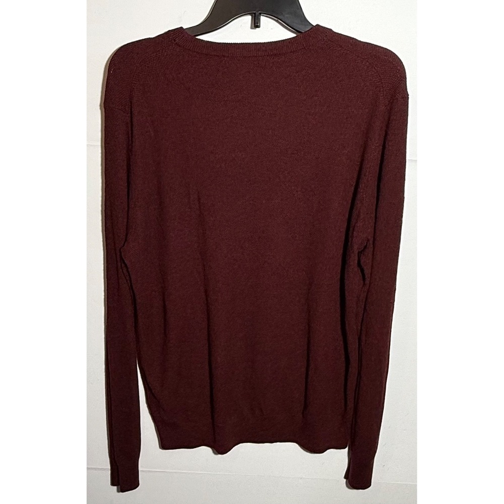 Paisley & Gray Diamond Knit Crew Neck Slim Fit Men's Sweater Cranberry size L - Picture 6 of 9